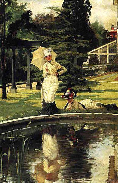 James Tissot In an English Garden china oil painting image